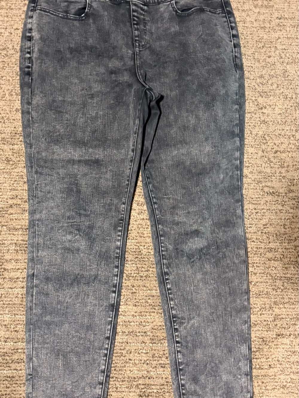 Lane Bryant Gray Washed Skinny Jeans size 14